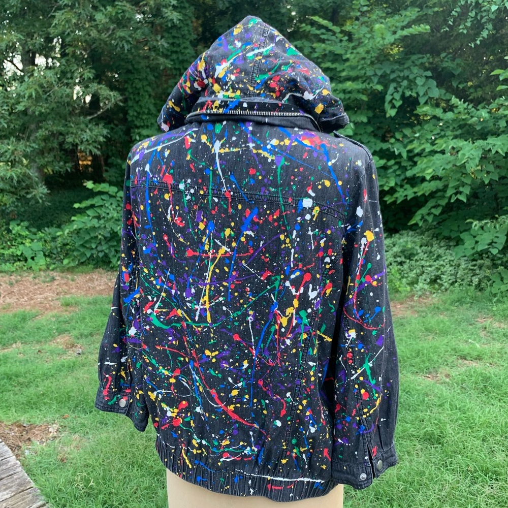 Hand Splatter-Painted Jacket! - Picture 14 of 16